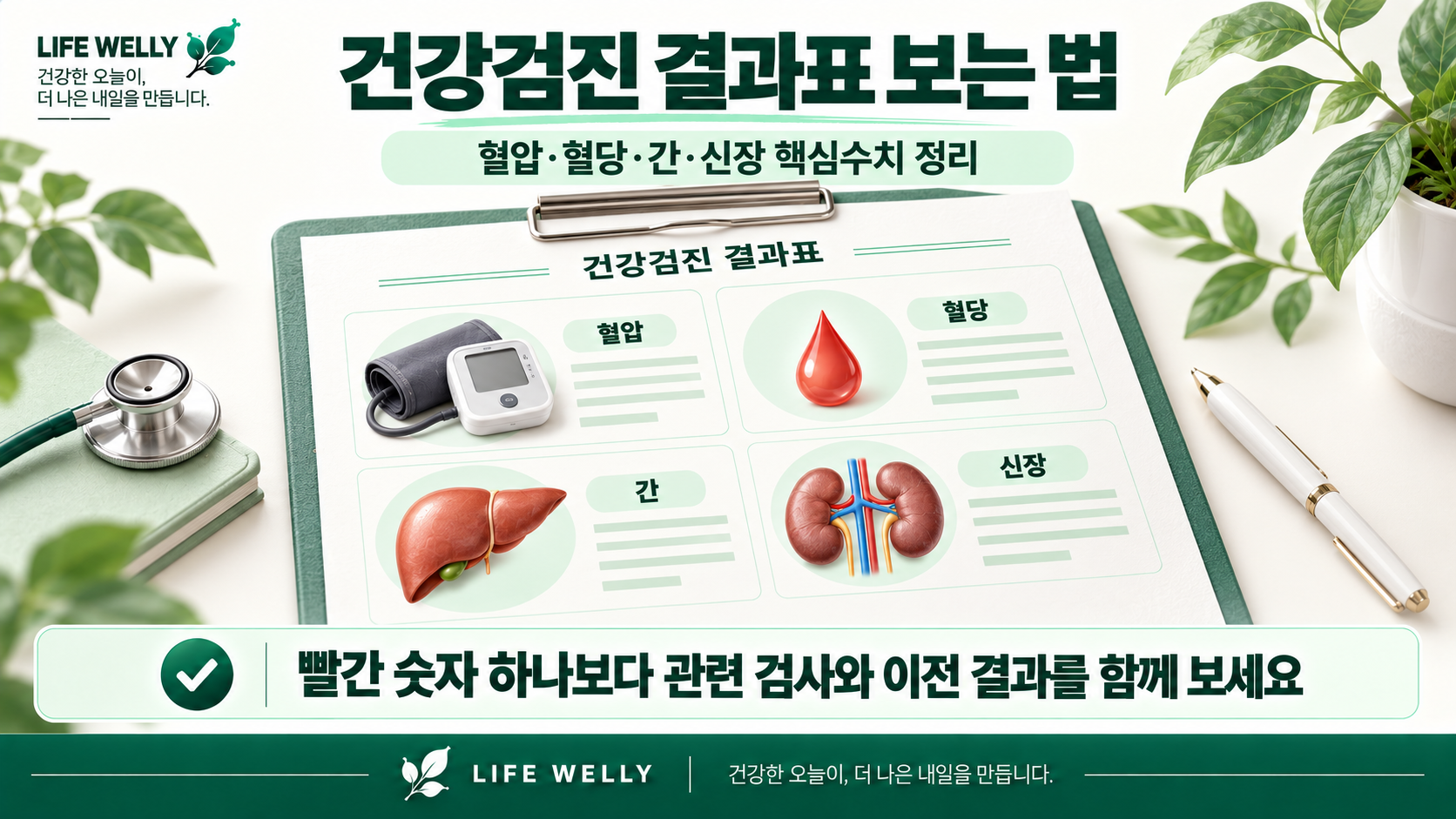 건강검진 결과표 보는 법 혈압 혈당 간 신장 핵심수치 정리